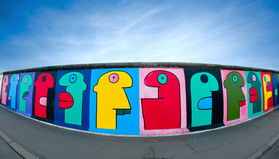 Berlin Wall in Germany ( Berliner Mauer )